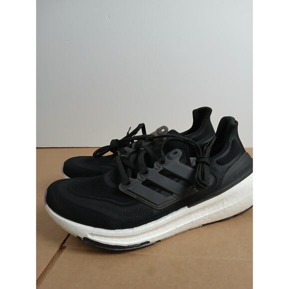 USED adidas Men’s Ultraboost Light Running Shoes , Black/Crystal White 11 main image 4